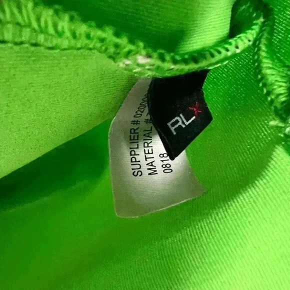 Ralph Lauren RLX Lime Green Mens’s Golf Polo Size Medium - Picture 4 of 5